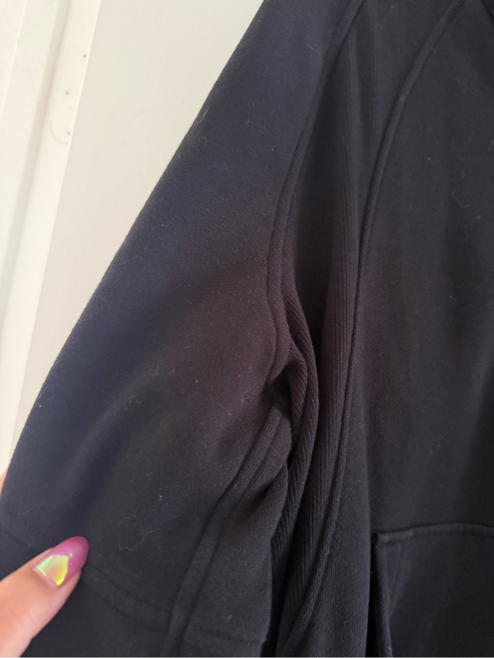 Lululemon Scuba Oversized Funnel-Neck Half Zip Long Black - M/L - Picture 10 of 15